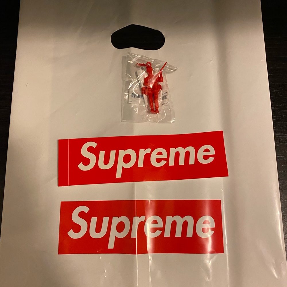 Supreme plastic bag box logo sticker parachute